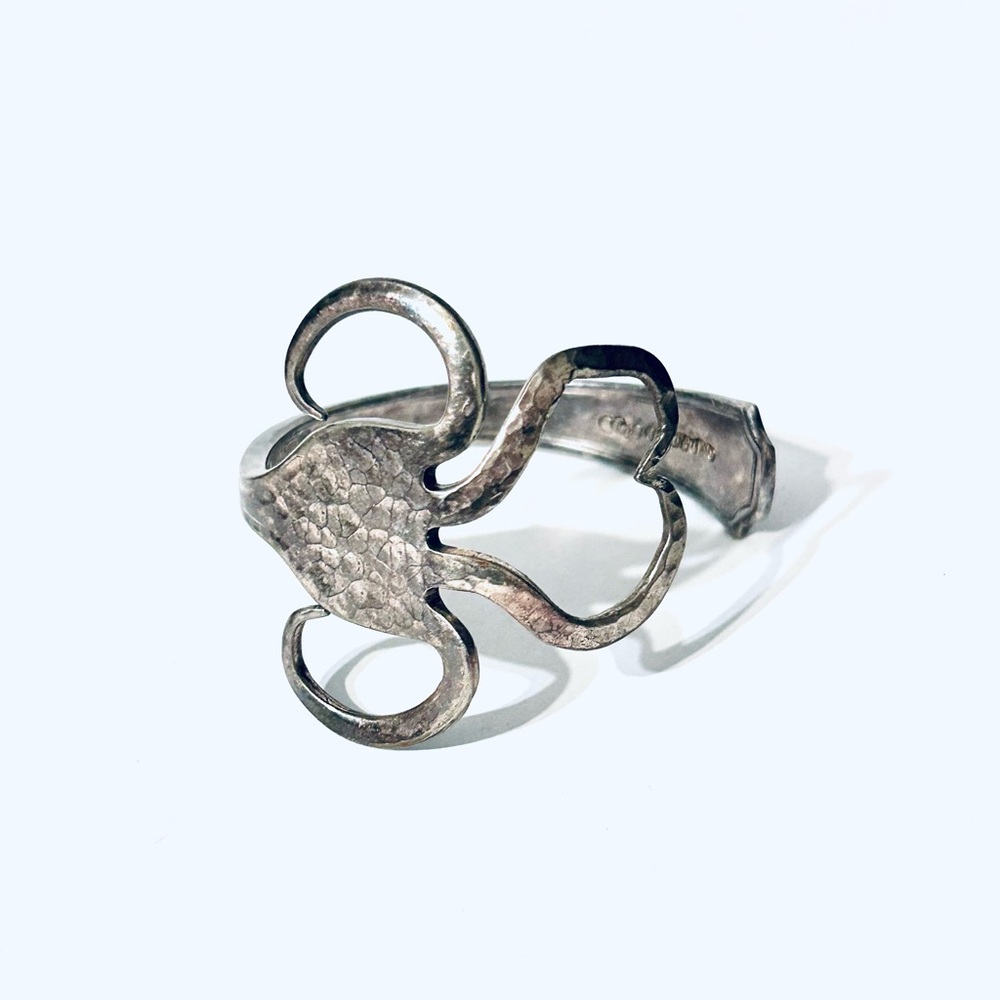 Vintage Oneida Hotel Plate Fork Cuff Bracelet